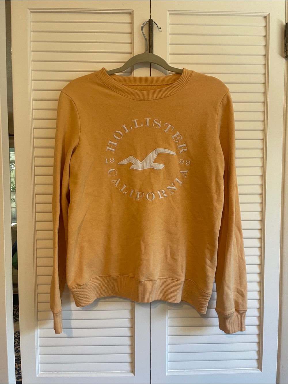Hollister Crewneck Sweatshirt in Warm Mustard